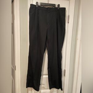 Geoffrey Beene Mens Size 36x32 Black Straight Leg Pleated Front Dress PantS